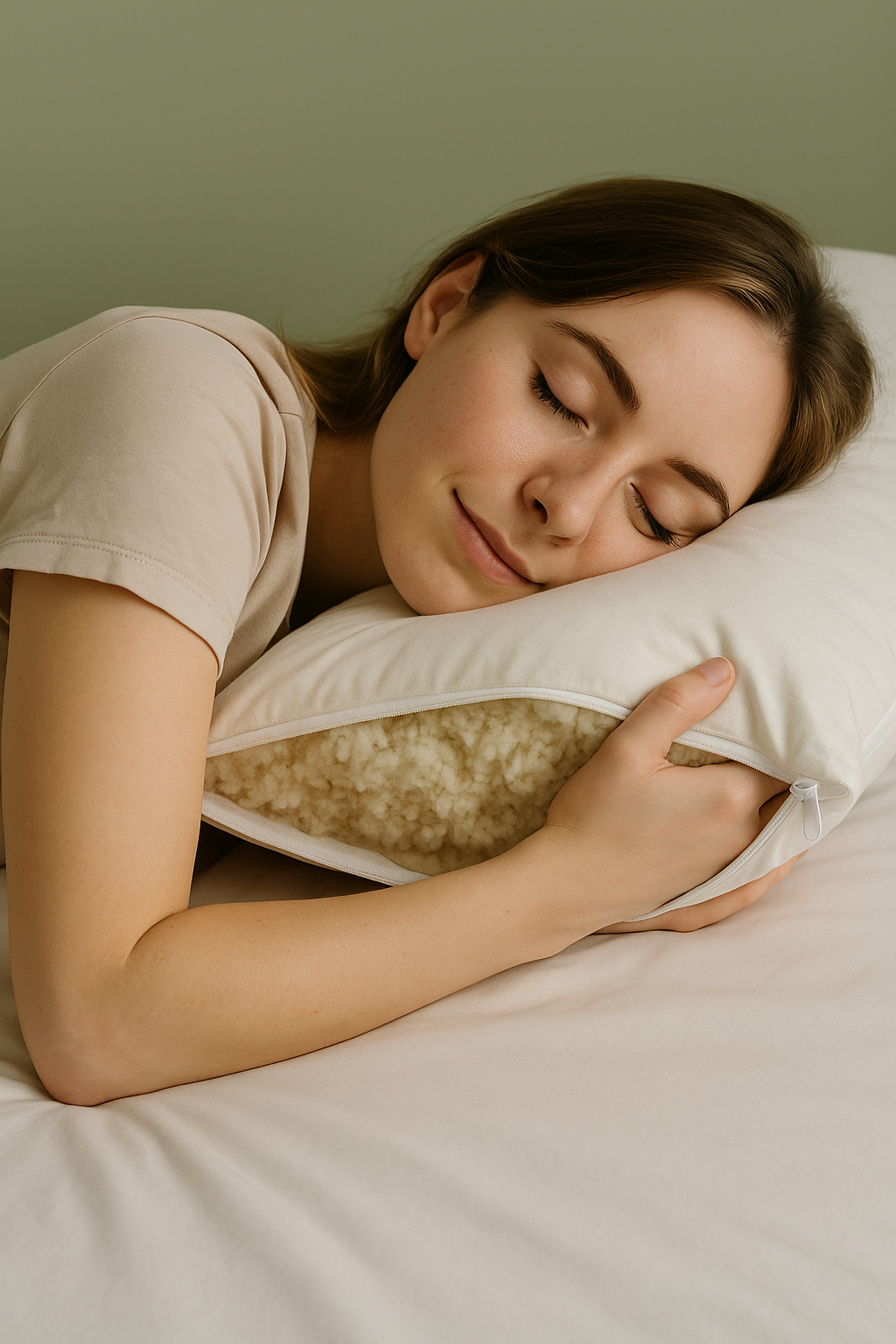 2 Adet %100 Boncuk Kuzu Yünü Yastık