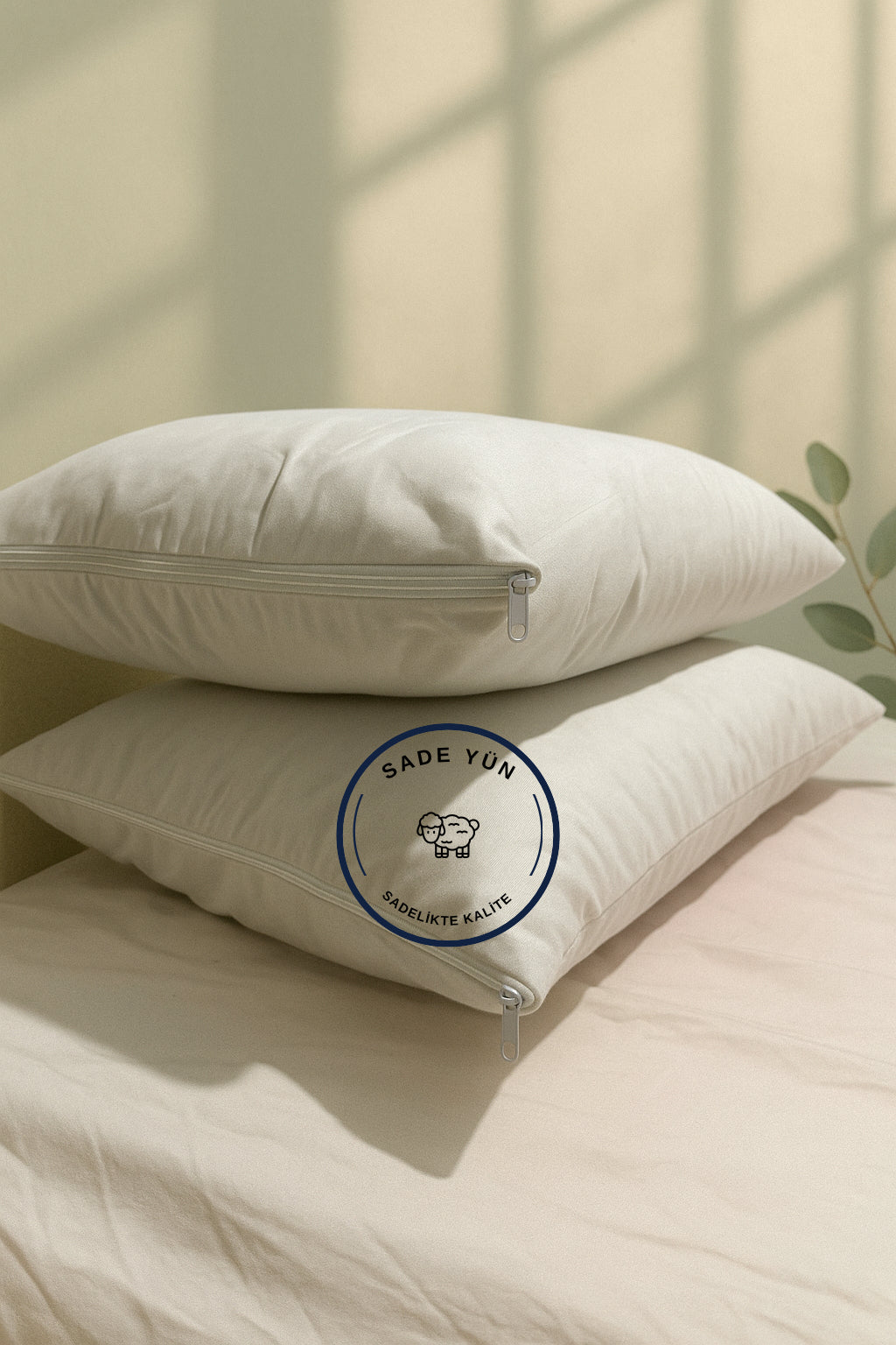 2 Adet %100 Boncuk Kuzu Yünü Yasık